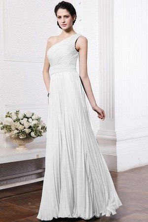 Robe demoiselle d'honneur longue plissage de fourreau avec perle avec chiffon - Photo 29