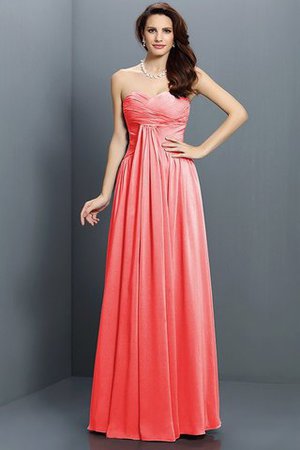 Robe demoiselle d'honneur longue de princesse jusqu'au sol fermeutre eclair en satin - Photo 28