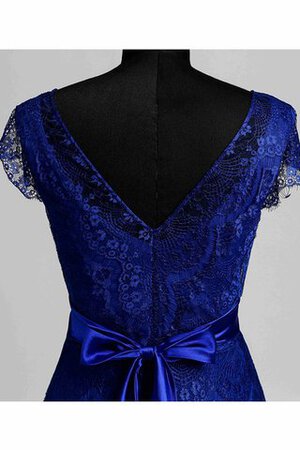 Robe de bal facile delicat avec manche épeules enveloppants v encolure ceinture en étoffe - Photo 10