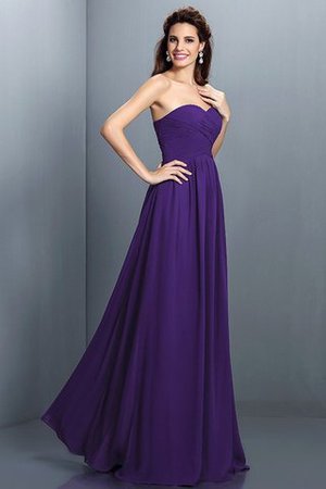 Robe demoiselle d'honneur plissage de princesse manche nulle avec chiffon au drapée - Photo 24