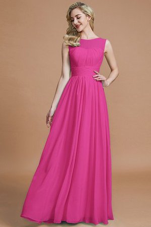 Robe demoiselle d'honneur naturel avec sans manches ligne a en chiffon de princesse - Photo 16