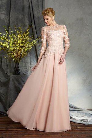 Chiffon Reißverschluss Normale Taille Bodenlanges Anständiges Brautmutterkleid - Bild 4