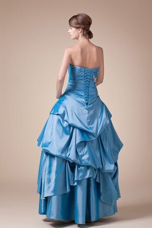 Abito Quinceanera con Stropicciato con Piega Senza Maniche con Applique Ball Gown - Foto 5