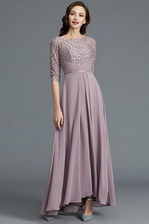 Abito mamma Sposa Asimmetrico in Chiffon Senza Maniche Principessa A-Line - Foto 3