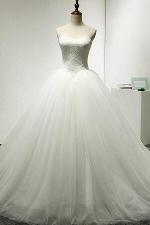 Vestido de Novia de Corte Evasé de Cola Capilla de Natural de Sin mangas - Foto 1