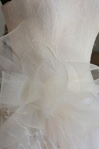 Robe de mariée avec nœud à boucles en tulle appliques de mode de bal manche nulle - Photo 2