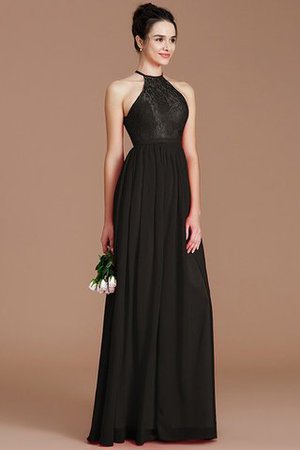 Vestido de Dama de Honor de Corte-A de Hasta el suelo de Escote halter - Foto 7