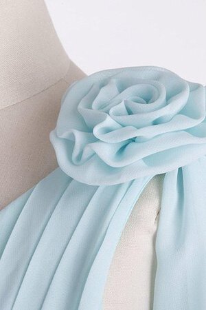 A-Line plissiertes ein Schulterfreies Blumenmädchenkleid mit Blume - Bild 4