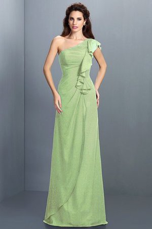 Robe demoiselle d'honneur longue en chiffon gaine avec zip avec sans manches - Photo 26