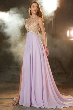 Robe de soirée longue fermeutre eclair manche nulle de princesse de traîne courte - Photo 3