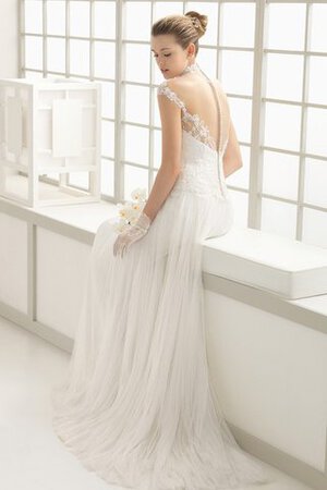 Robe de mariée attirent sage sans empire elevé de traîne courte - Photo 2