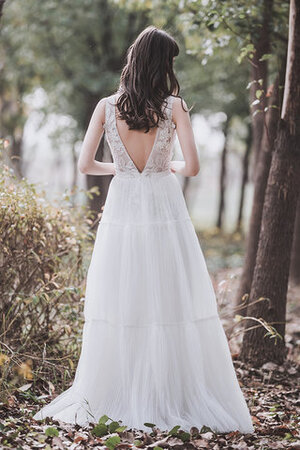 Robe de mariée en satin enchanteur longue classique romantique - Photo 3