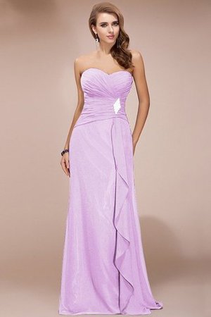 Robe demoiselle d'honneur longue avec perle en chiffon collant de lotus - Photo 17