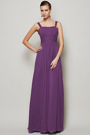 Robe demoiselle d'honneur longue plissage avec zip longueur au ras du sol en chiffon - Photo 5