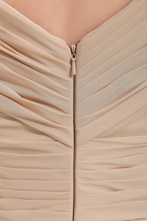 Reißverschluss Chiffon A-Linie bodenlanges langes Brautmutterkleid mit gekappten Ärmeln - Bild 8