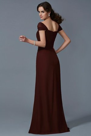 Robe de soirée longue avec chiffon fermeutre eclair a-ligne de bustier - Photo 2